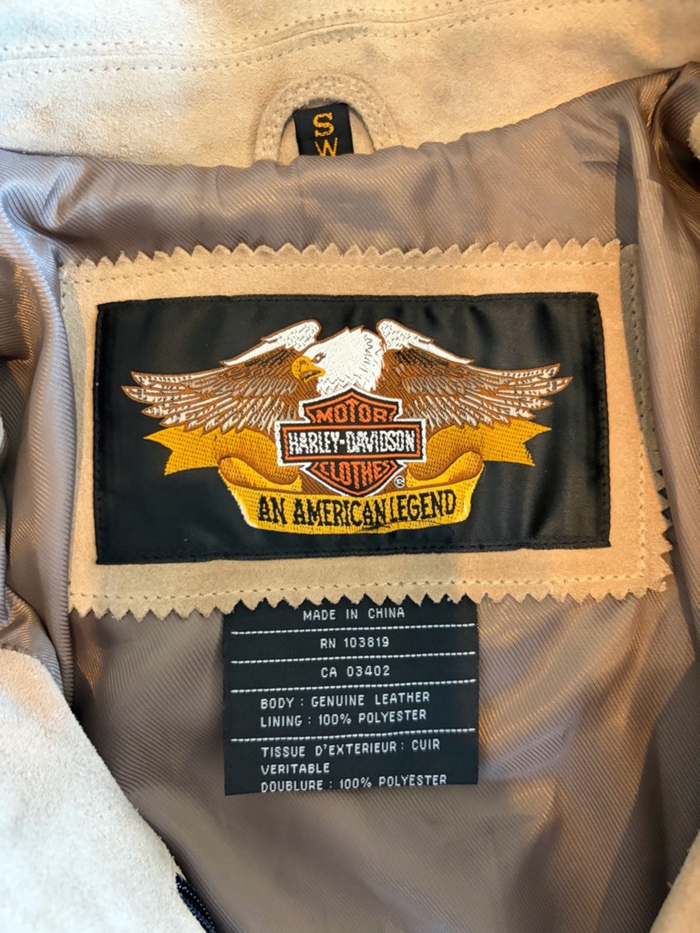 vintage harley davidson suede “santa cruz” jacket - Picture 4 of 11